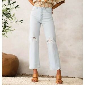 Levi’s Ribcage Straight Ankle Jeans in Ojai Up Size 24